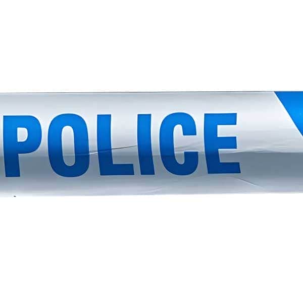 Police Barrier Tape - Blue & White, 75mm x 250m