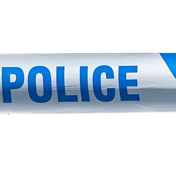 Police Barrier Tape - Blue & White, 75mm x 250m