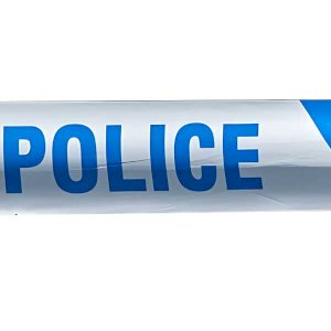 Police Barrier Tape - Blue & White, 75mm x 250m