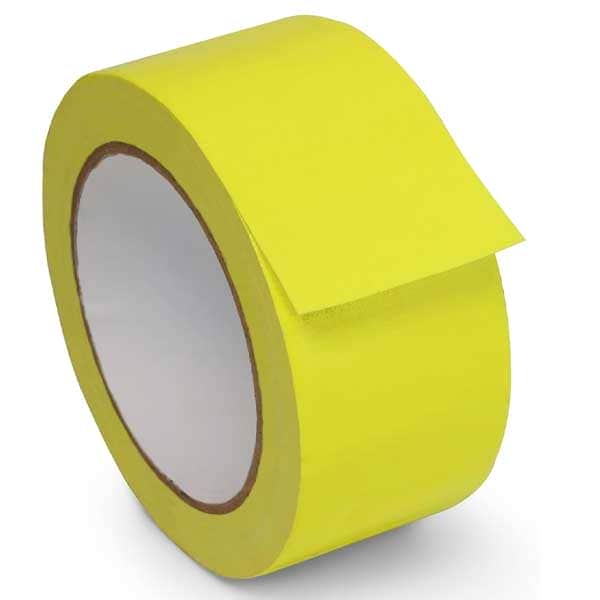 Yellow Hi Vis Fluorescent Adhesive Cloth Tape 