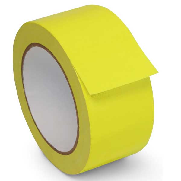 Yellow Hi Vis Fluorescent Adhesive Cloth Tape 