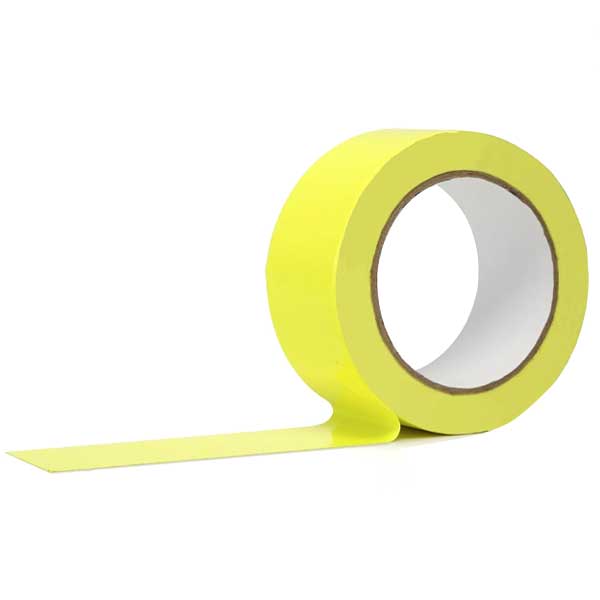 Yellow Hi Vis Fluorescent Adhesive Cloth Tape 