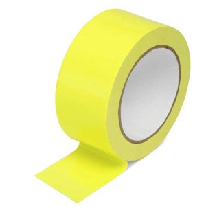 Yellow Hi Vis Fluorescent Adhesive Cloth Tape 